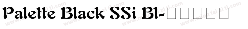 Palette Black SSi Bl字体转换